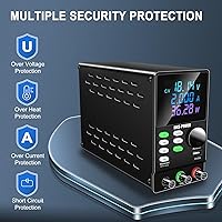 Vista 5 de NICE-POWER Fuente de alimentación de CC variable, 200V 1A de alto voltaje programable ajustable regulado banco de laboratorio fuente de alimentación