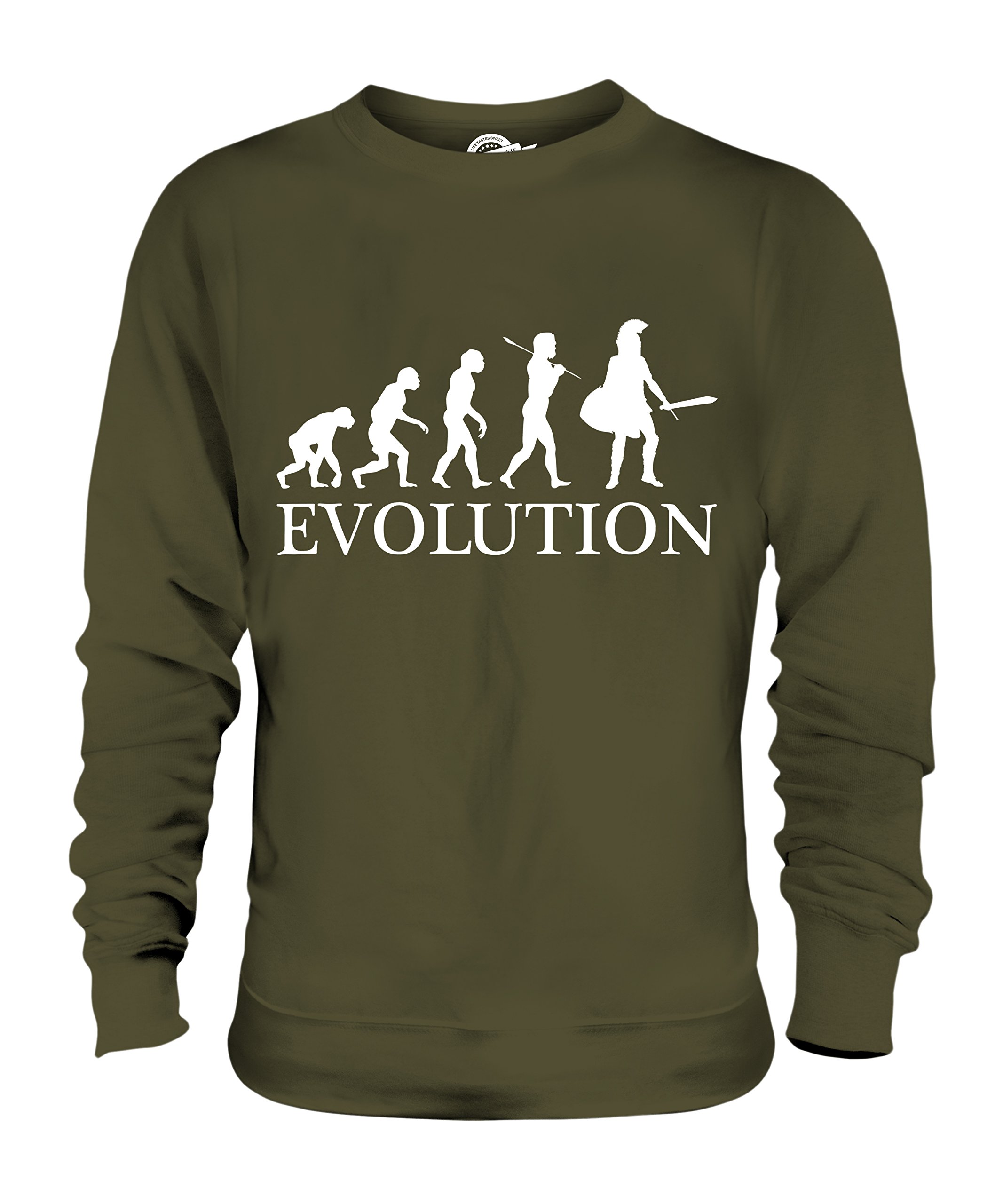 Candymix Spartano Evoluzione Umana Unisex Uomo Donna Felpa