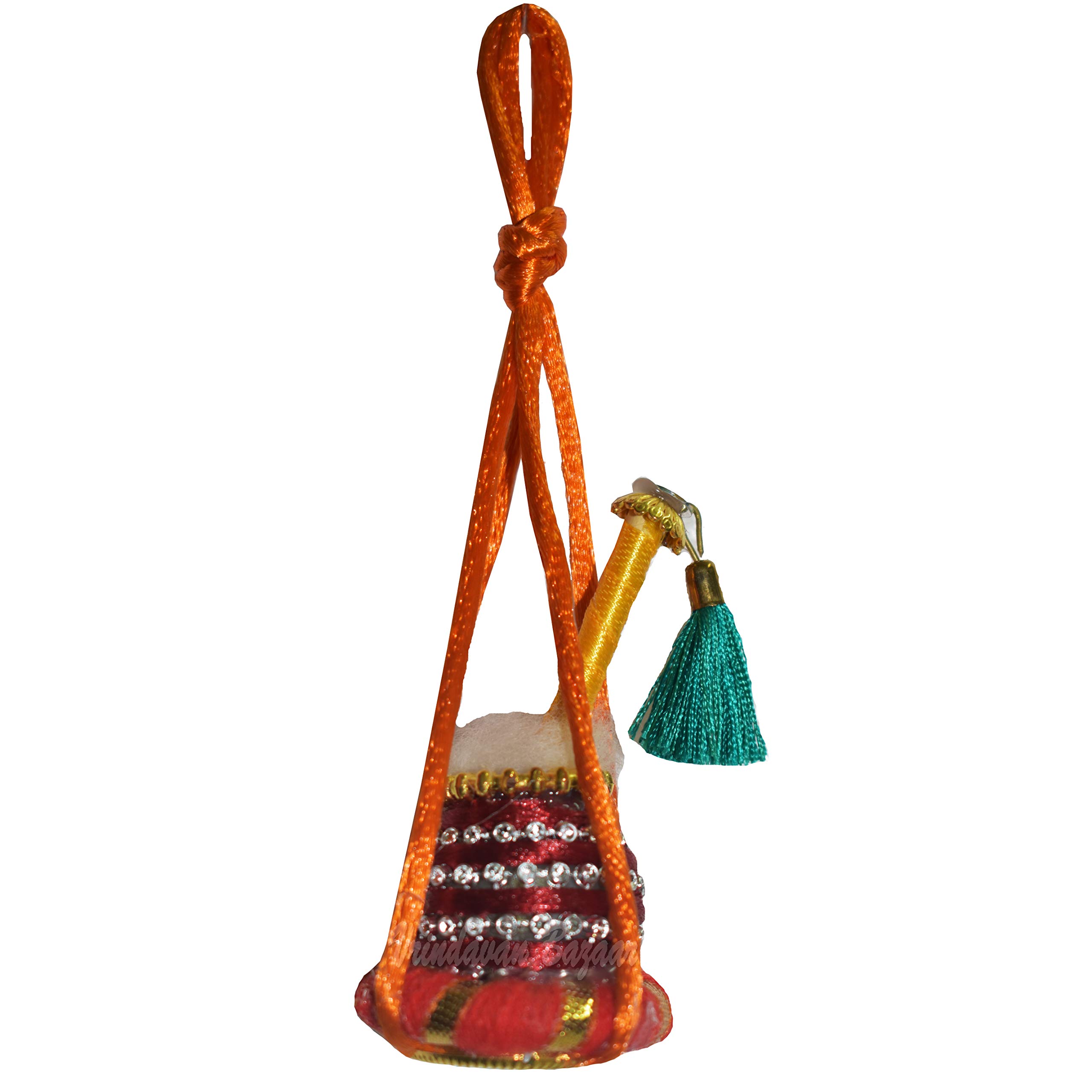 Makhan handi miniature et Krishna flûte rouge idée cadeau spirituel original