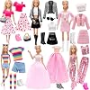 11.8 inch 30 cm Doll Clothes, 15 Set 6 Clothes 6 Pairs of Shoes 3 Accessories, such as Sunglasses & Bag, Suitable for 16 Dolls