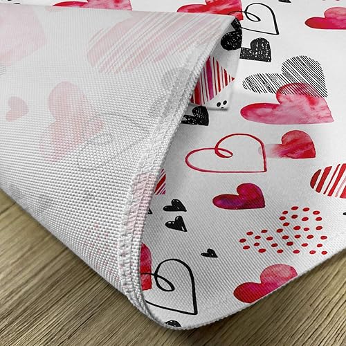 Miniatura 175 de Ambesonne Juego de 4 manteles individuales amarillos y azules, diseño de flores de primavera, flores vibrantes, manteles individuales de tela Azul