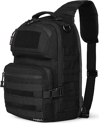 Sac à bandoulière tactique Molle pour hommes - Léger et portable