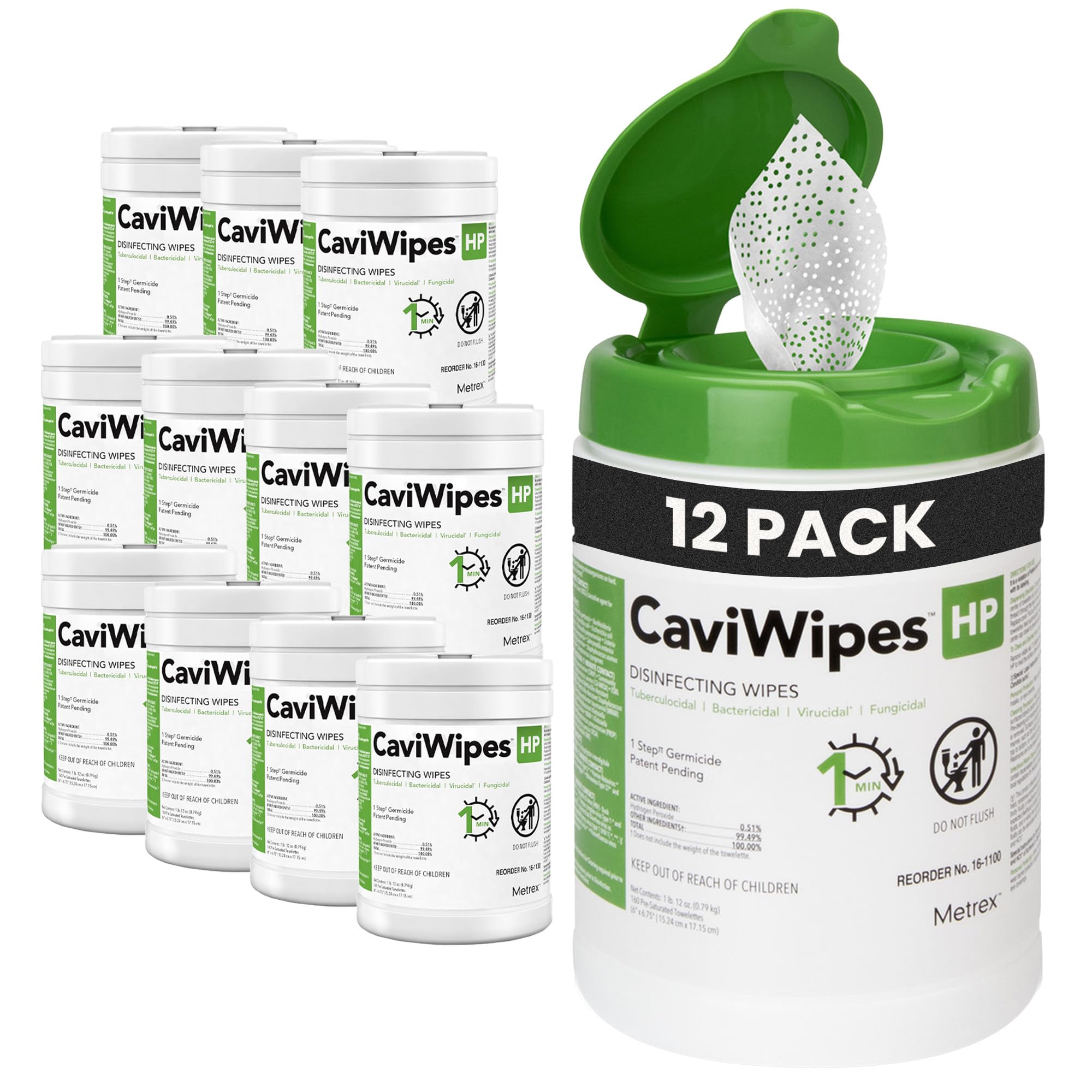 Amazon.com: Metrex CaviWipes HP Hydrogen Peroxide Disinfecting