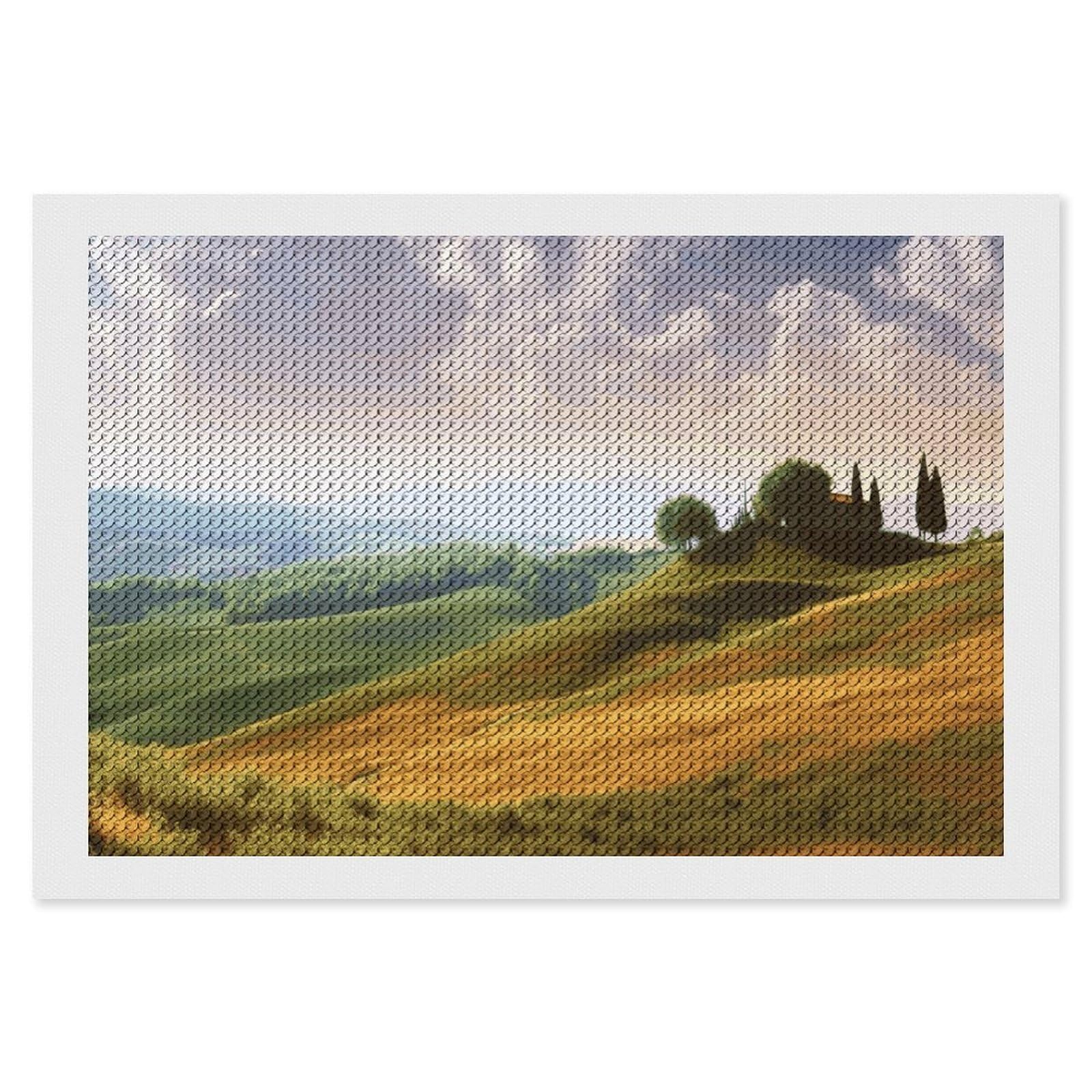 NONHAI Diamond Painting Kits for Adults - DIY Diamond Art Kits for Beginners - Full 5D Paint Drill Diamond Dots Paintings- Landscape Diamonds Pictures Gem Art and Craft Wall Decor 8"x12"