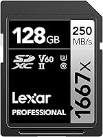 Vista 15 de Lexar Tarjeta de memoria Armor Silver PRO SDXC de 256 GB, UHS-II, C10, U3, V60, 6K UHD, lectura de hasta 280 MB/s, acero inoxidable, para fotógrafos