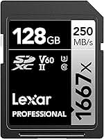 Cartão de memória Lexar Professional LSD128CBNA1667, 128GB, para câmera