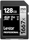 Lexar Professional 1667x 128GB SDXC UHS-II/U3 Card (LSD128CBNA1667) gallery image