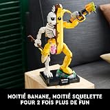 LEGO Fortnite Bananita Sbucciata - Kit di Modellismo per Adulti da Esposizione con Lancia-Vernice, Piccone e Supporto - Set di Costruzioni Fai Da Te da Collezione - Regalo per Gamer e Fan - 77072 - 3