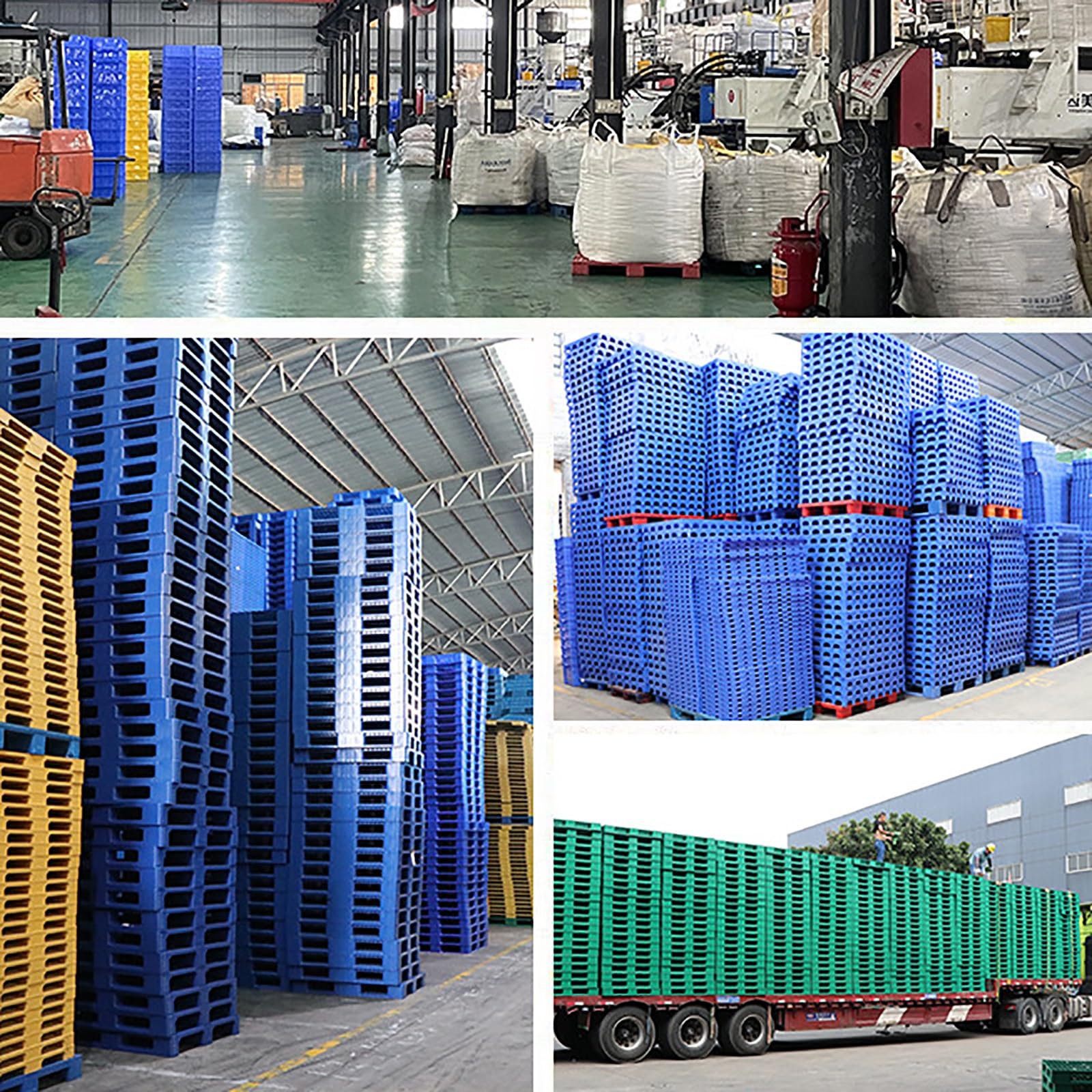 Pallet in Plastica per Lo Stoccaggio in Cantina Bancale Plastica di Stoccaggio con Griglie Traspiranti ad Incastro Bancali da Pavimento Impermeabile per Cucine di Ristoranti Negozi(60x40x5cm)
