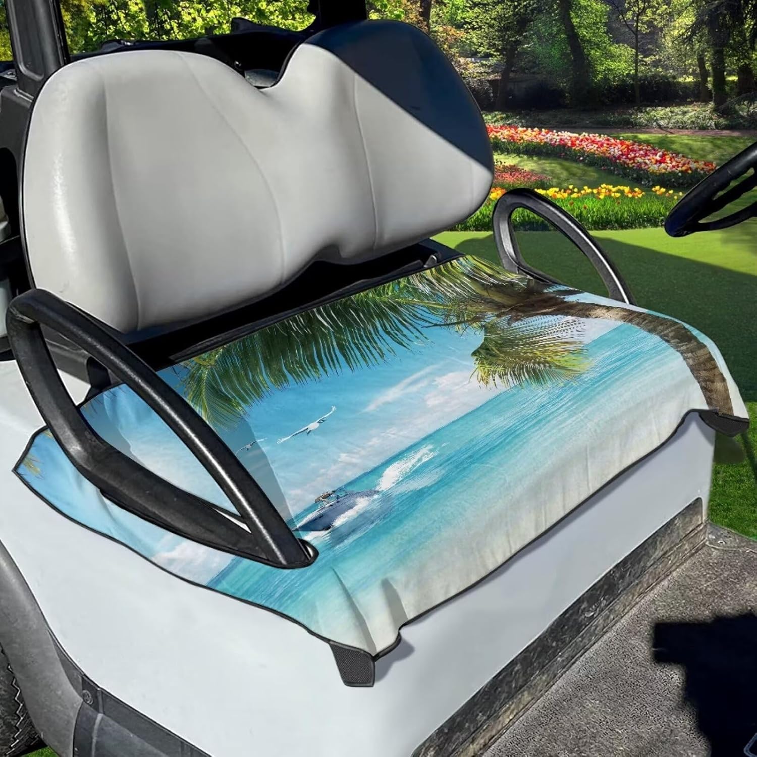 Golf Cart Seat Covers Keep Warm Golf Cart Seat Towel Blanket Light Weight Cart Seat Cushion Cover Fits Most, Club Car Machine Washable
