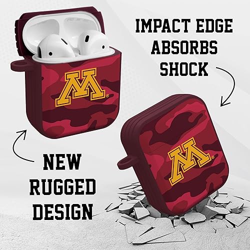 Miniatura 4 de AFFINITY BANDS Minnesota Golden Gophers Camo HDX - Funda compatible con Apple AirPods Generaciones 1 y 2