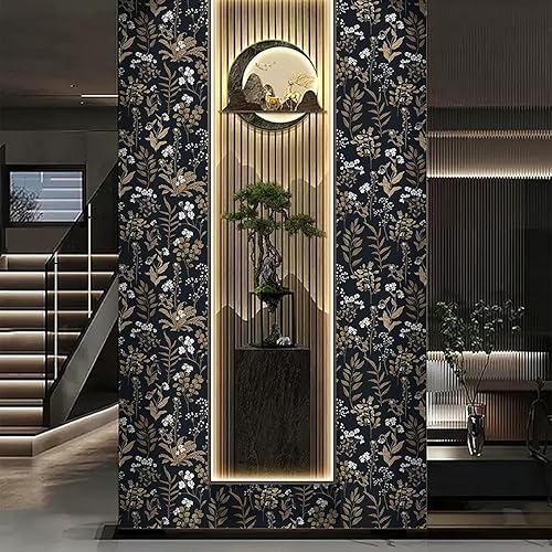 Miniatura 5 de Abyssaly William Morris - Papel tapiz floral para paredes y gabinetes, papel tapiz floral extraíble, color verde y rosa, 17.7 x 394 pulgadas