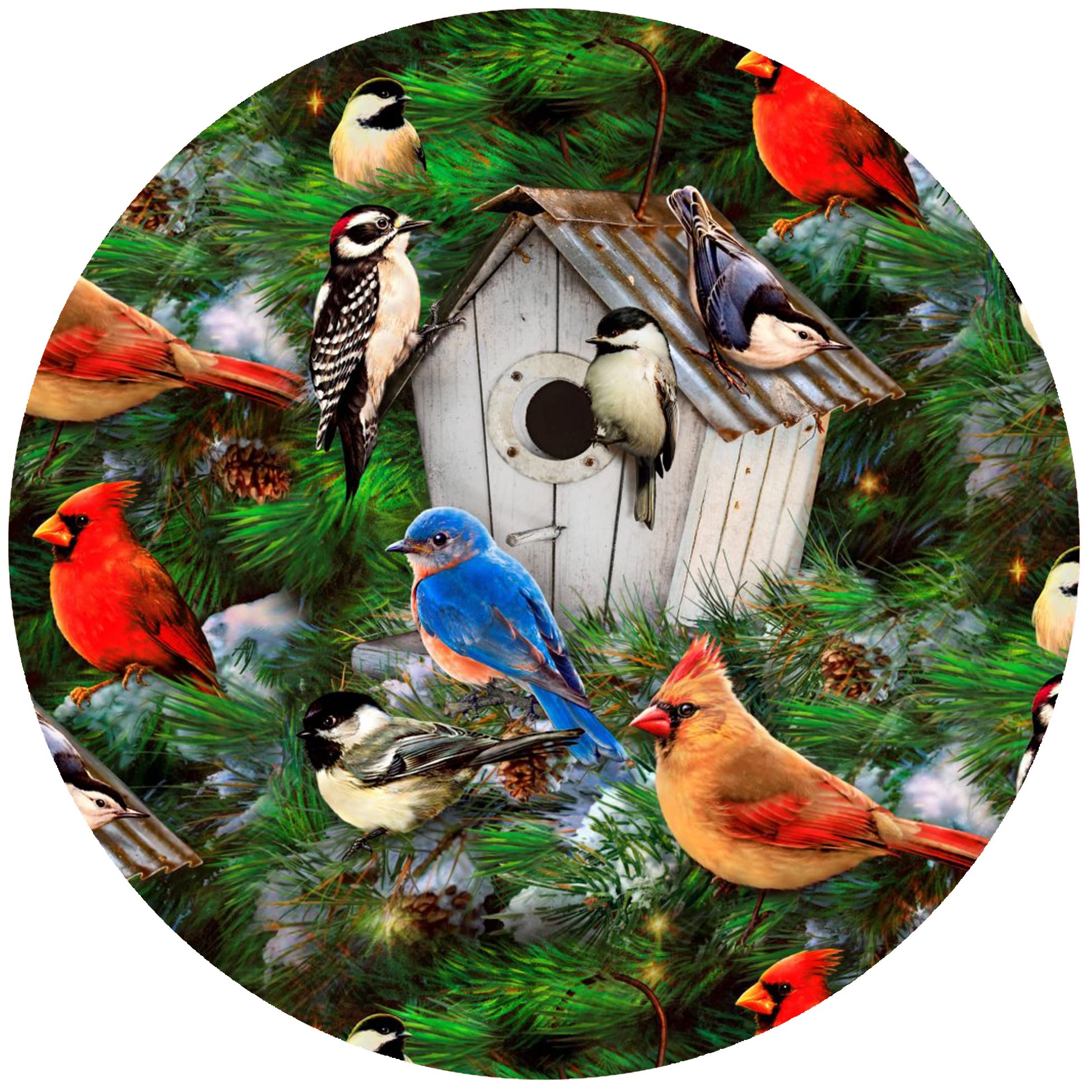 Andreas Silicone Bird House 8" Non-Slip Trivet/Pot Holder – Cotton Fabric Encapsulated in Silicone – Heat Resistant to 600°F – Flexible, Dishwasher