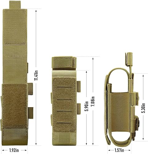 Miniatura 2 de Bolsa de torniquete Molle 1000D de corte láser de 2 piezas, funda táctica médica para torniquete