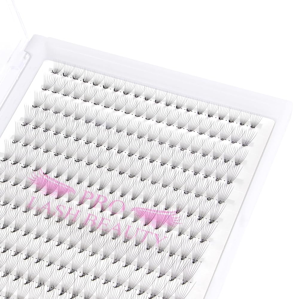 Premade Fans Eyelash Extensions 12D-D-0.07-11 Premade Volume Lash Extensions 320 Fans Pointed Base Fans 0.07 Premade Volume Fans C D Curl(12D-D-0.07-11)