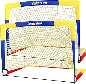 Dimples Excel Soccer Goals 7x5 ft (also 5x3.6, 4x3, 3x2.2) kids net