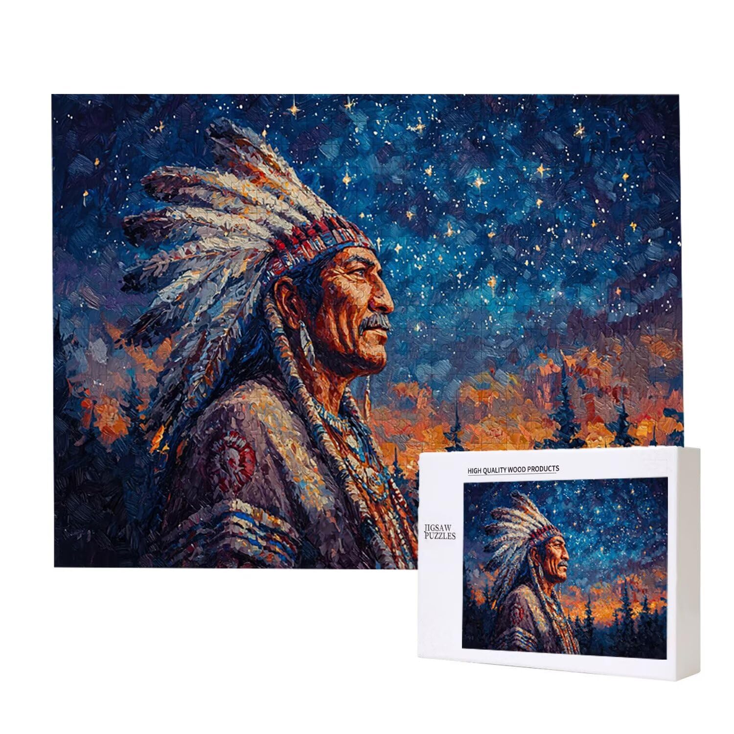 1000 sztuk puzzli, gwiezdne indyjskie 1000 sztuk puzzli dla dorosłych, prezent rocznicowy, prezent świąteczny, dekoracja domu, zapobieganie degeneracji mózgu u osób starszych v-910