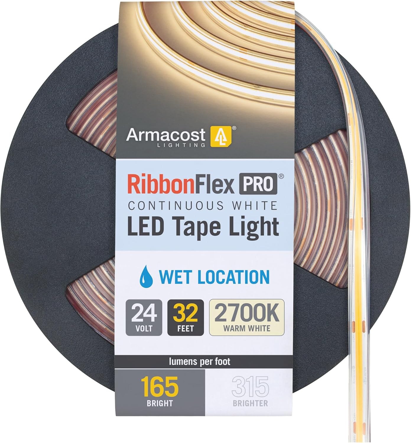 Armacost Lighting RibbonFlex Pro COB Outdoor LED Strip Lights 24V 171152N