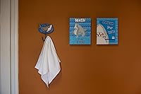 Vista 5 de Borders Unlimited Fish 'N Sharks - Gancho de pared para toallas, abrigo, bolsa de libros, multicolor