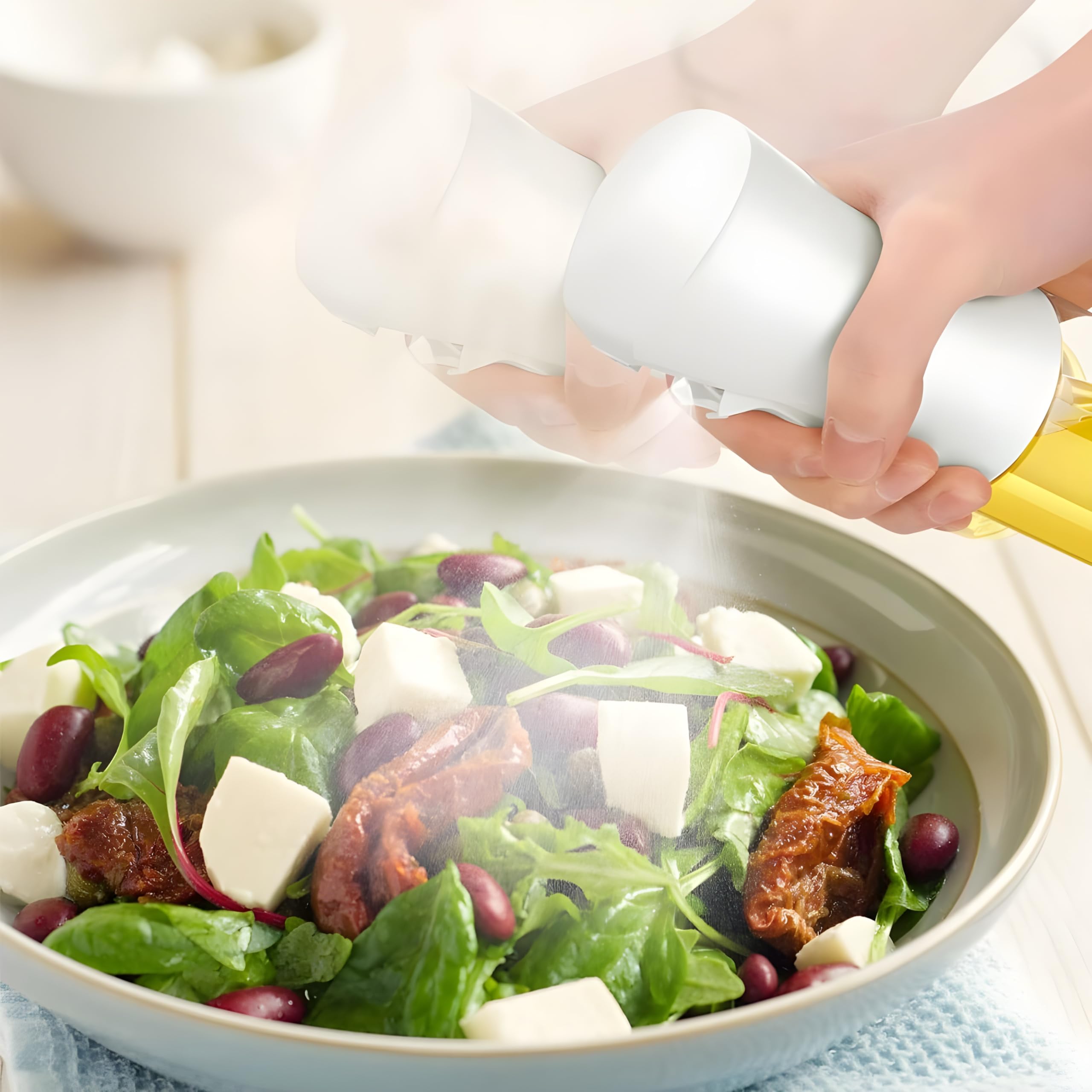 JIALTO 200 ML Glass Olive Oil Spray Bottle - Versatile Kitchen Gadgets for Air Fryer, Salad Making, Baking, and Frying - Canola Oil Spritzer Mister (200 ML) 3