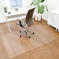 Vista 15 de Tapete para silla de oficina para suelos de madera dura, tapete de oficina fácil de deslizar para sillas rodantes, tapete transparente para silla