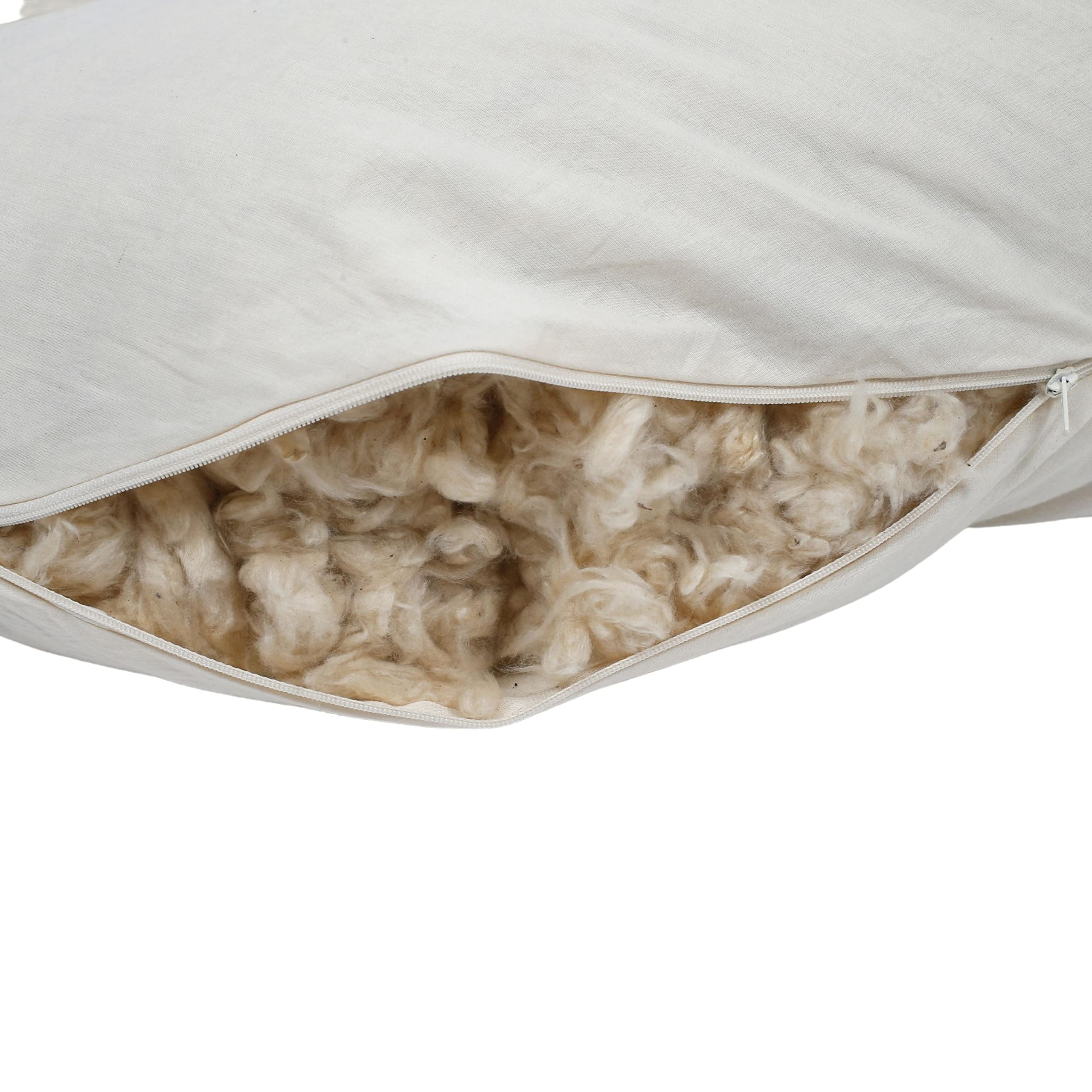 sei Design Stillkissen XXL 190x35 cm, Natur Kapok, Bezug aus Bio-Baumwolle, Schwangerschaftskissen, Füllmenge anpassbar, ergonomisch geprüft