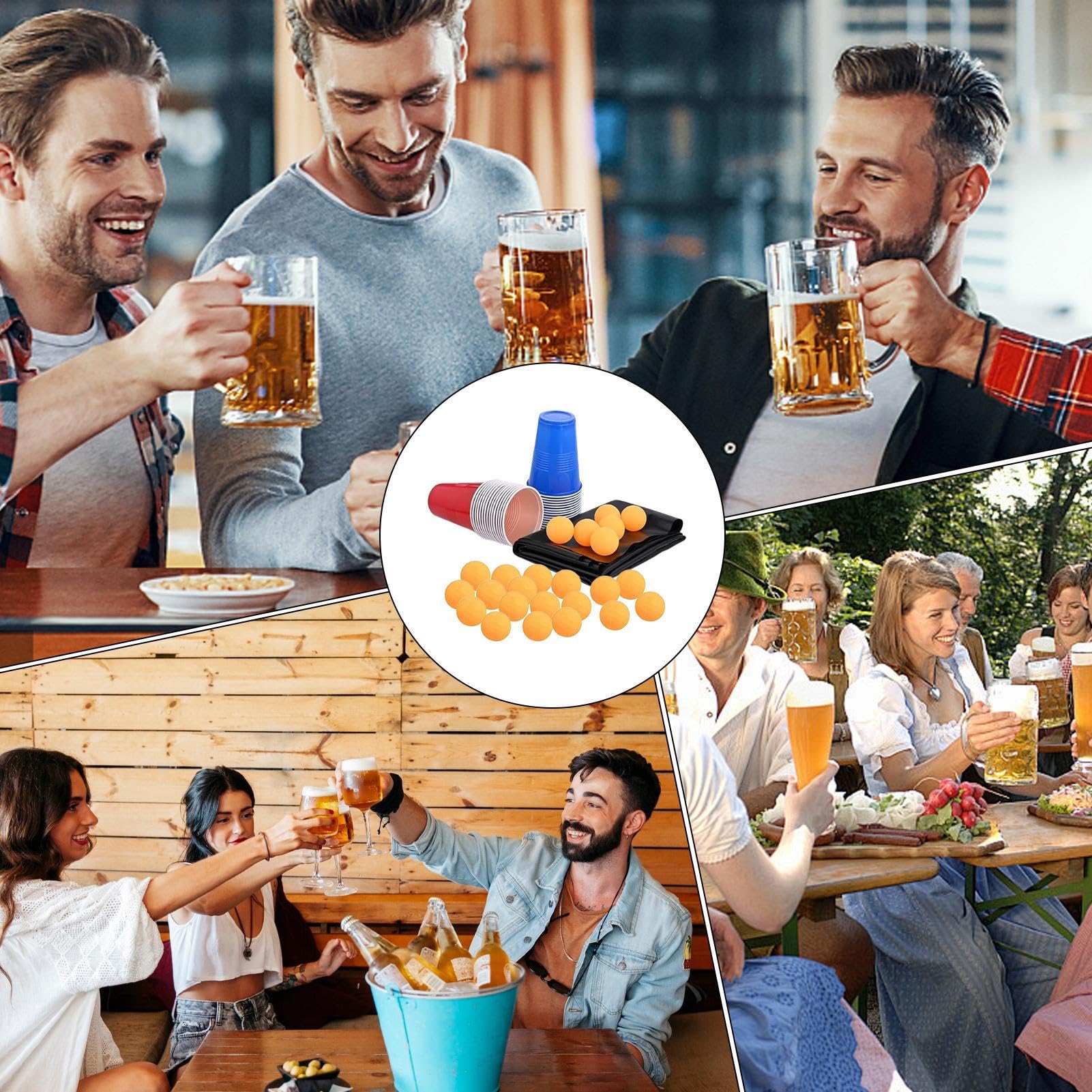 Genérico Jeux à boire pour adultes, de pong de table | Articles pour divertissements à la maison pour couples, anniversaires, clubs, bars, réunions, hommes, femmes, étudiants universitaires