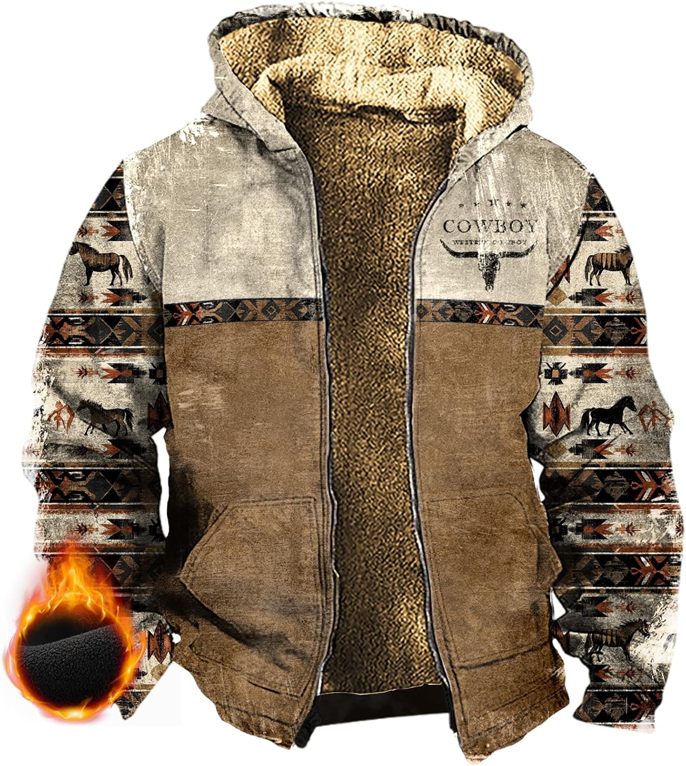 domirica Winter Jackets For Men Western Zip Up Big And Tall Lightweight Corduroy Hooded Fleece Hoodies With Pockets