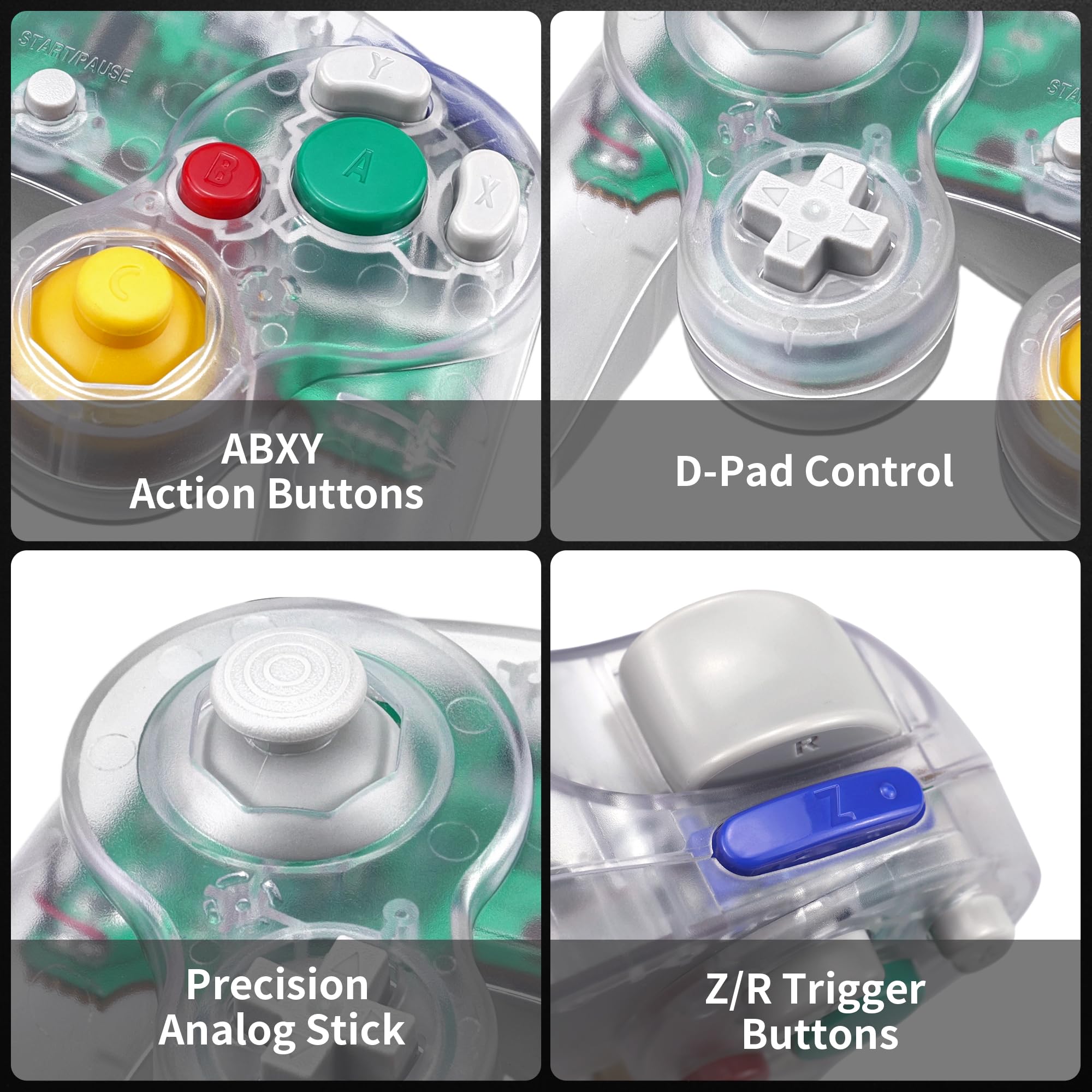 CirKa Controller - Clear for Nintendo Wii and GameCube