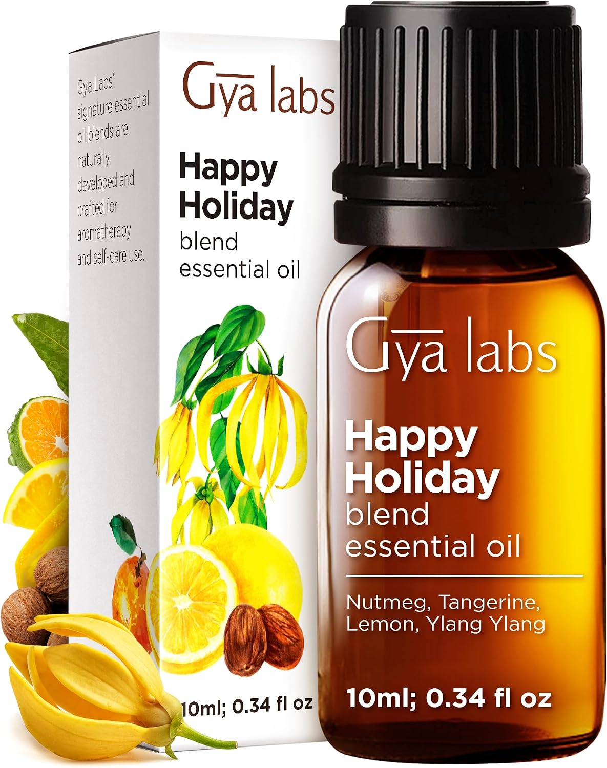 Gya Labs Happy Holiday Essential Oil Blend - 0.34 Fl Oz - for Diffuser