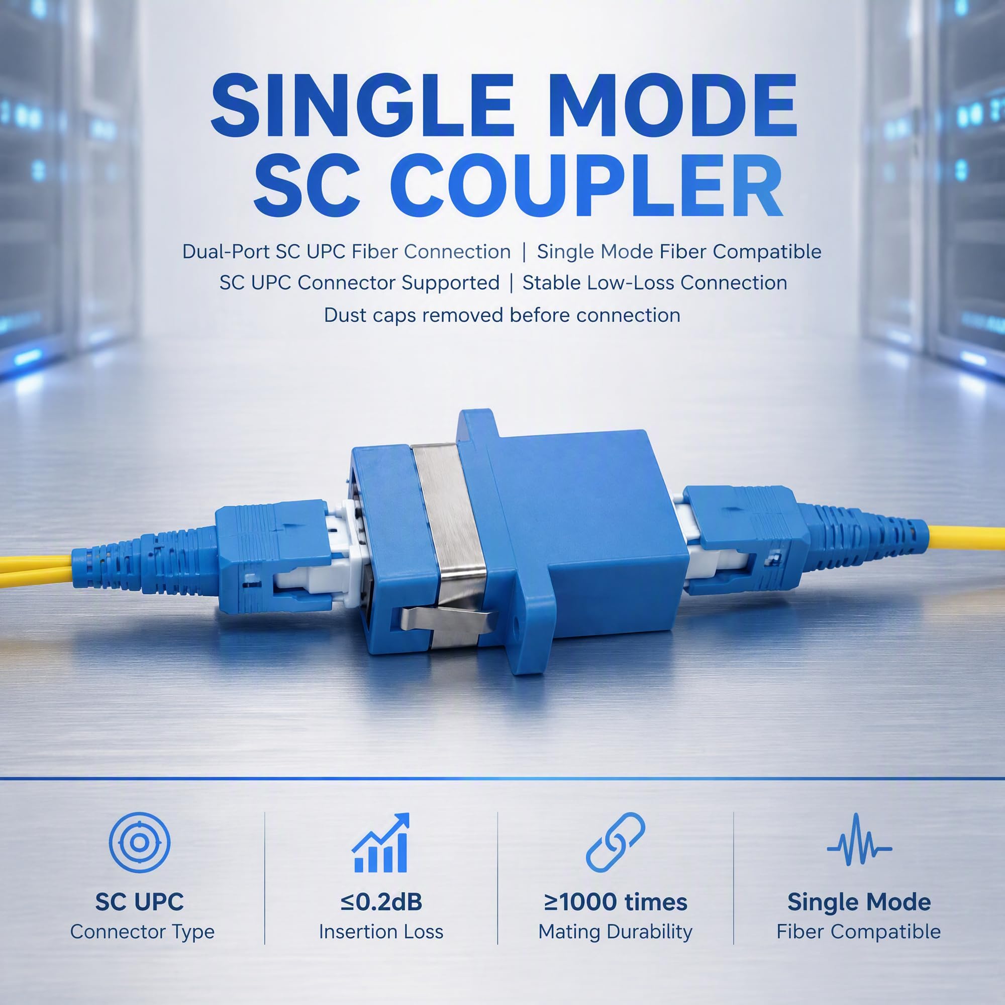 LC Simplex LWL-Adapter Kupplung OM3