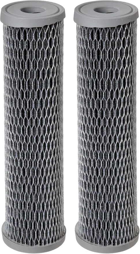 Pentair Pentek NCP-10 Carbon Water Filter, 10-Inch, Under Sink Non-Cellulose Carbon Impregnated Pleated Filter Cartridge, 10