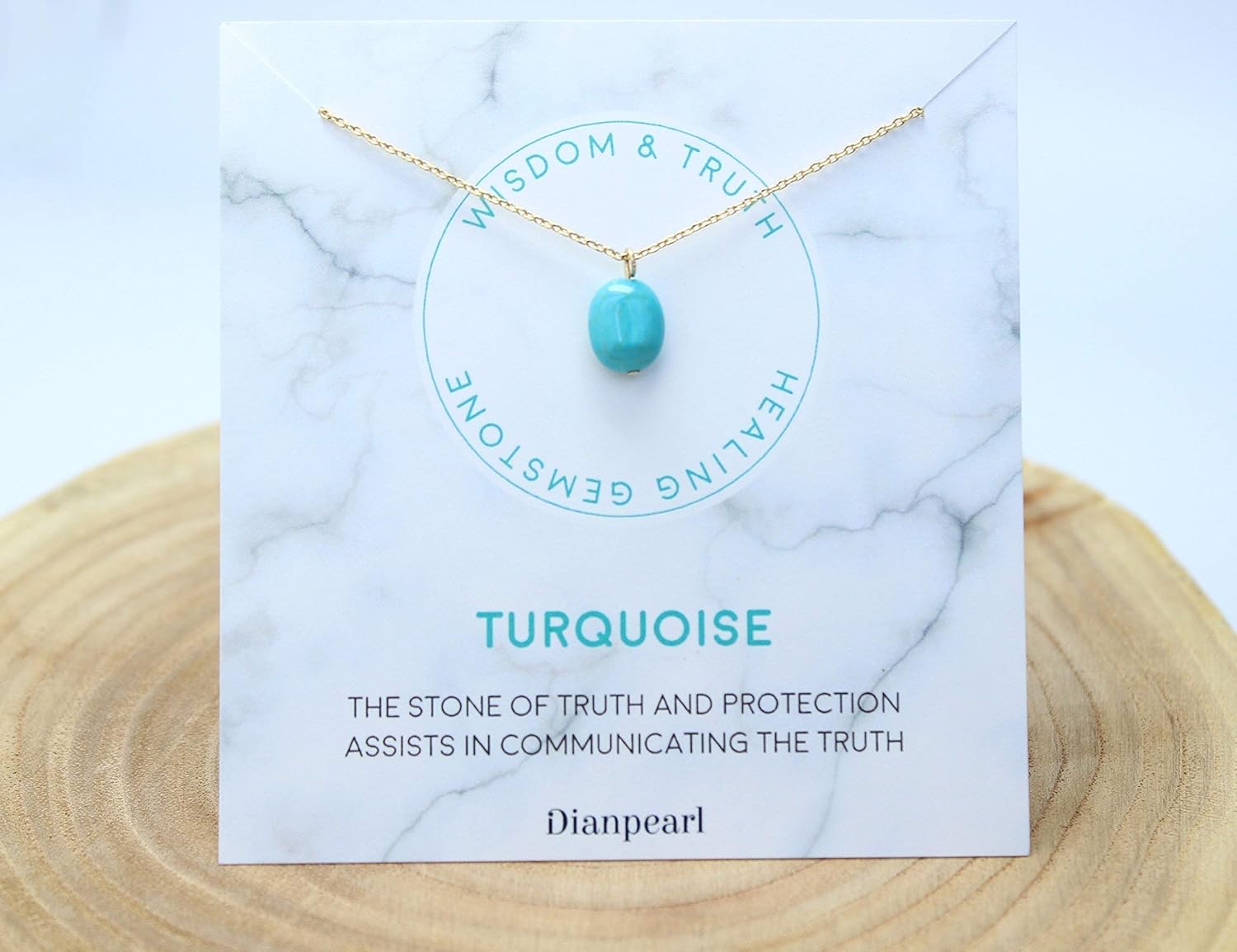 [Premium Gemstone] Turquoise necklace, Best friend necklace, December birthstone, gemstone Necklace, friendship necklace, Gold dainty necklace, natural stone, healing crystal, Mothers day, valentines,