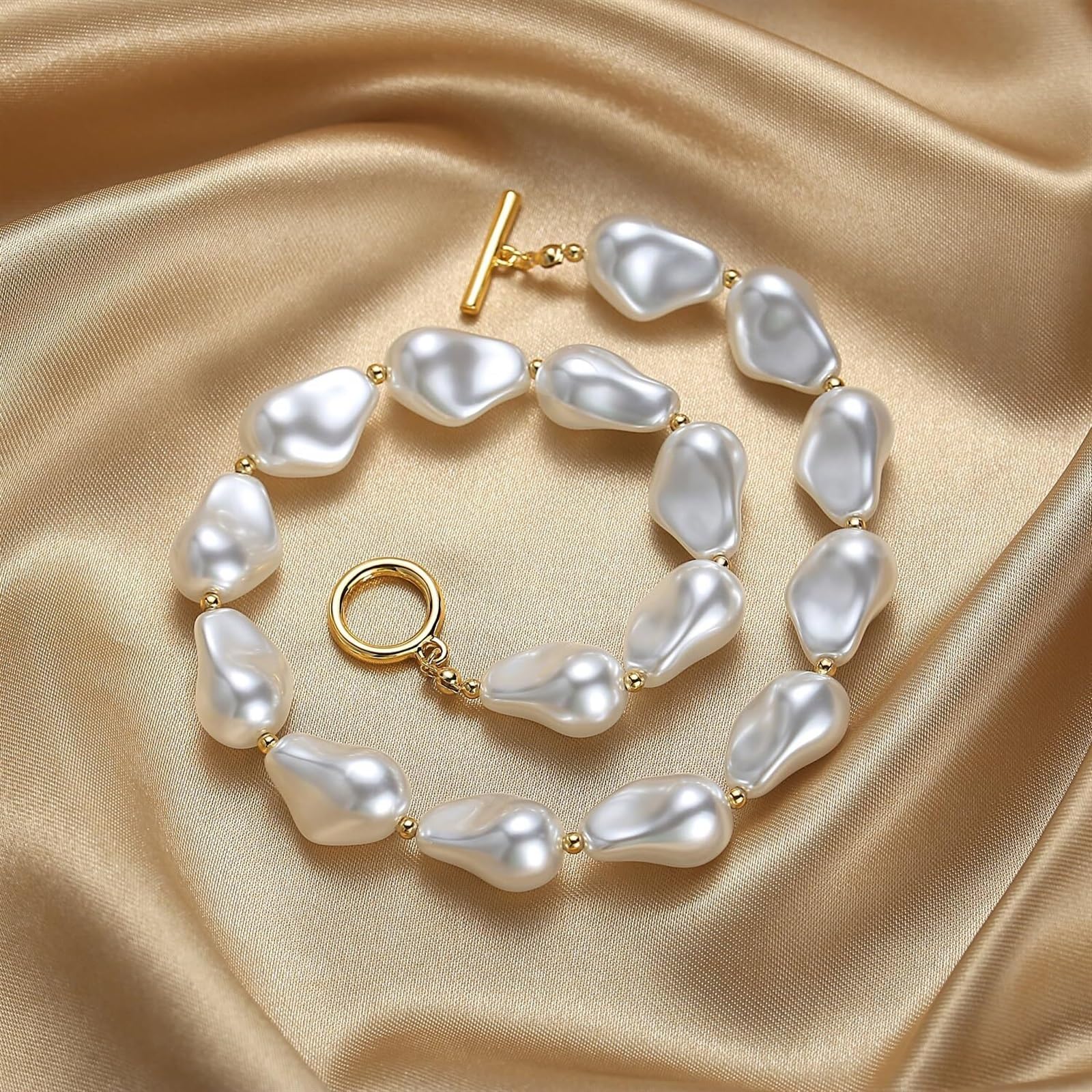 Imitacji Pereł Naszyjnik Wykwintny Naszyjnik Z Pereł Dla Kobiet Vintage Perłowy Choker Koralików Biżuteria Damska Akcesoria Do Kostiumu