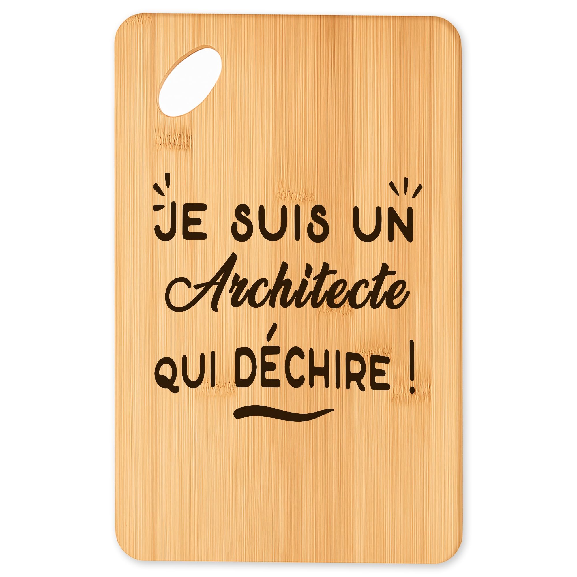 Planche à découper cadeau original pour homme et femme passionnés de cuisine