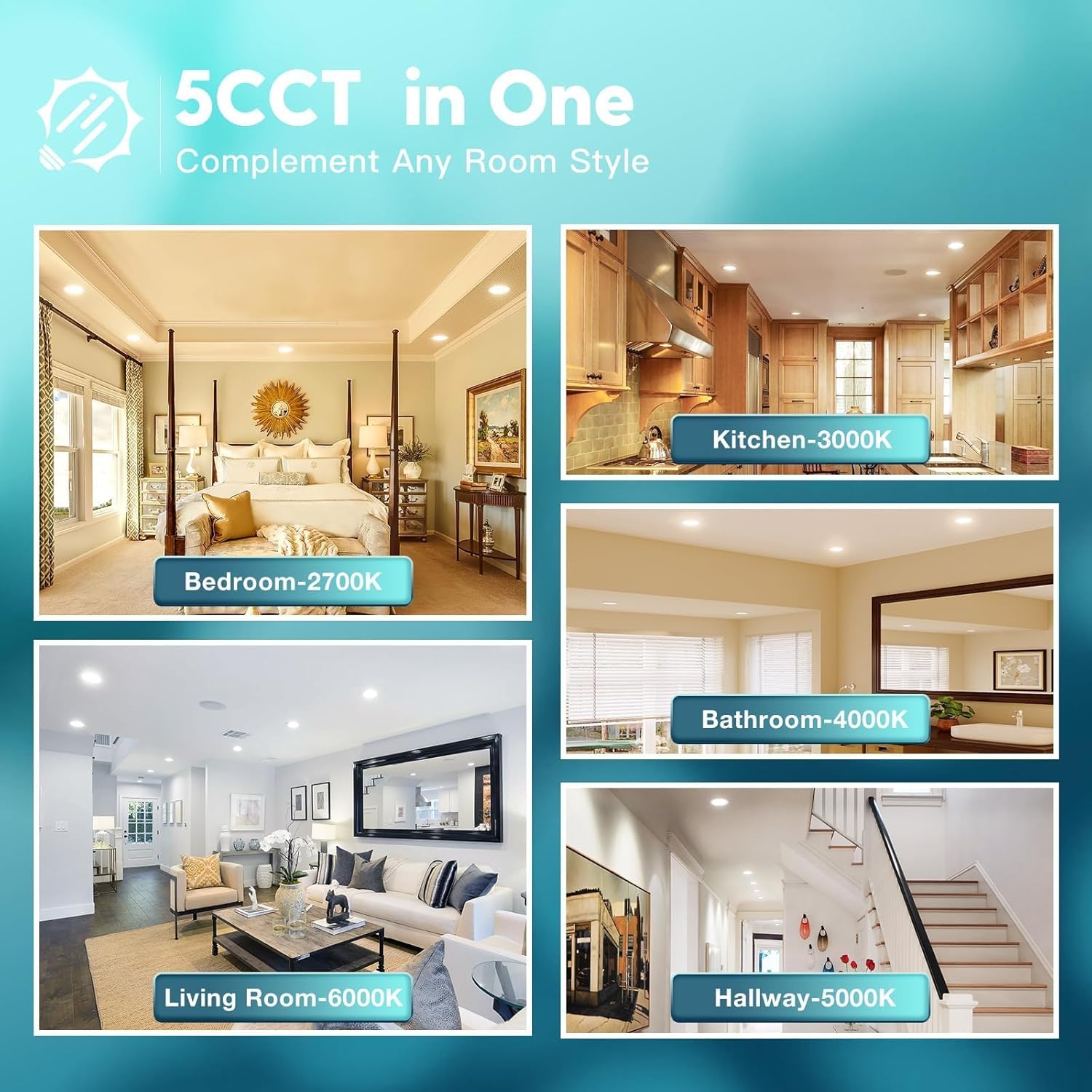 FREELICHT 5CCT Selectable Color Temperature Exampлес