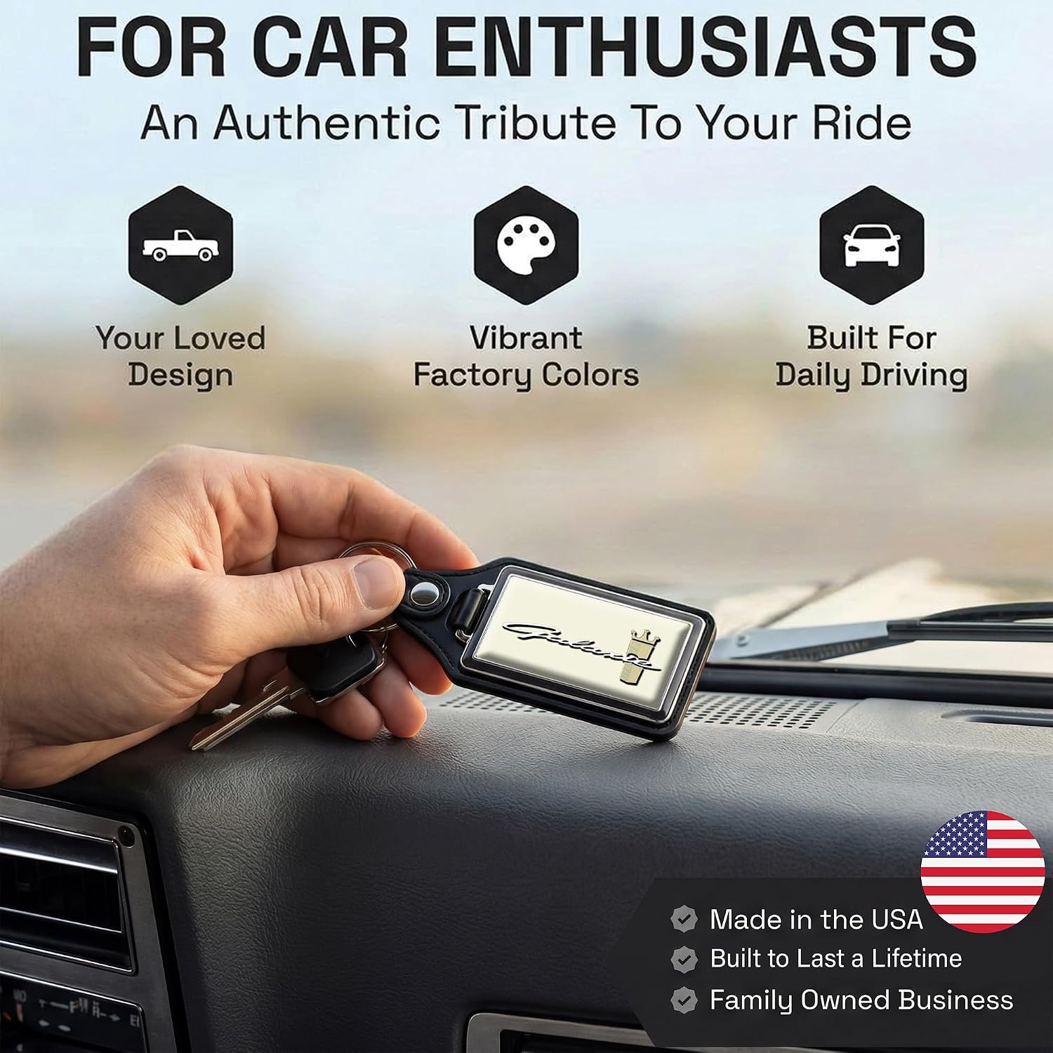 Brotherhood Car Key Chain for Galaxie - Classic Models Keychain for Men image 2