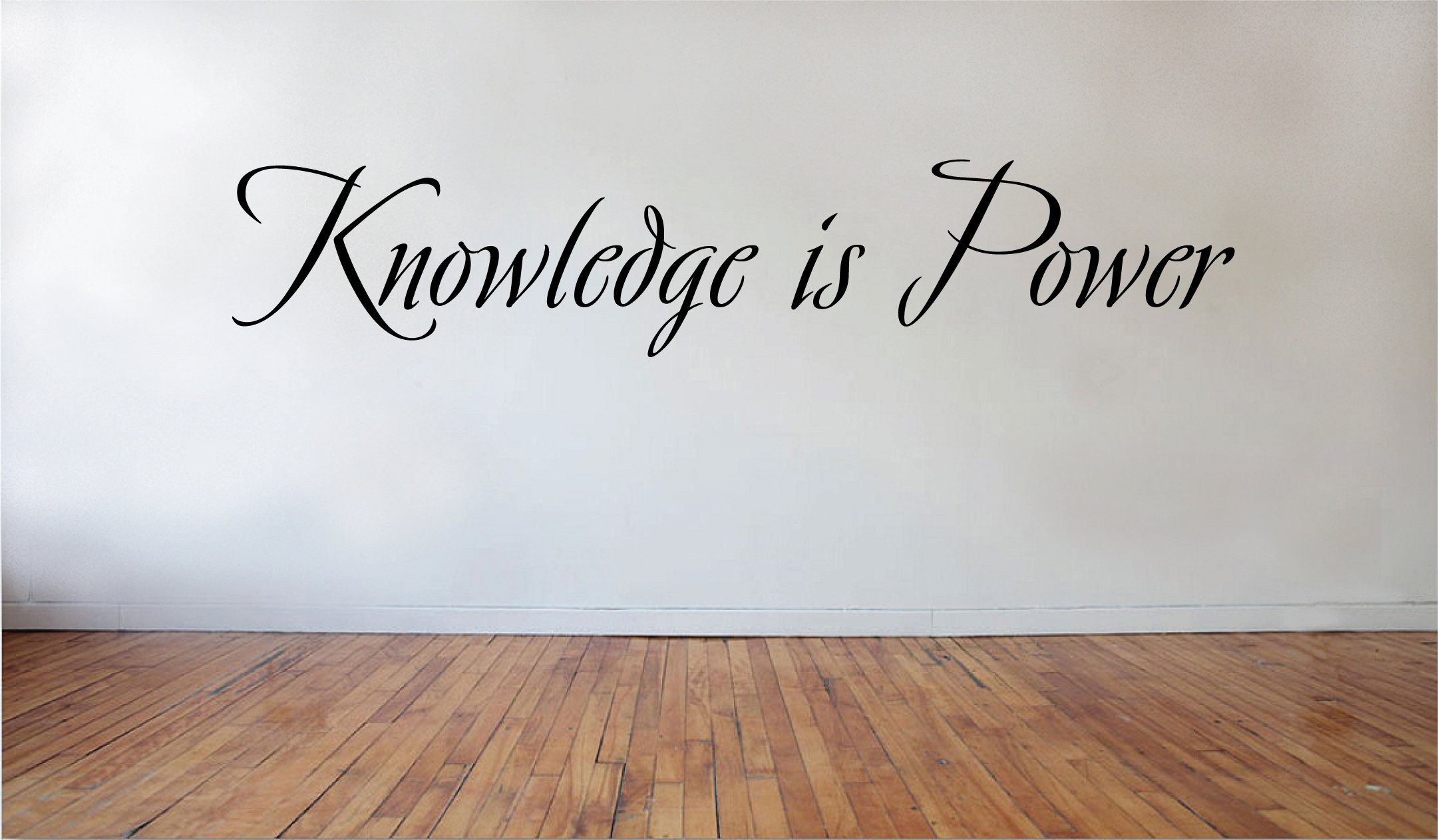 Blinggo Knowledge is Power Removable Vinyl Wall Decal Home Dicor