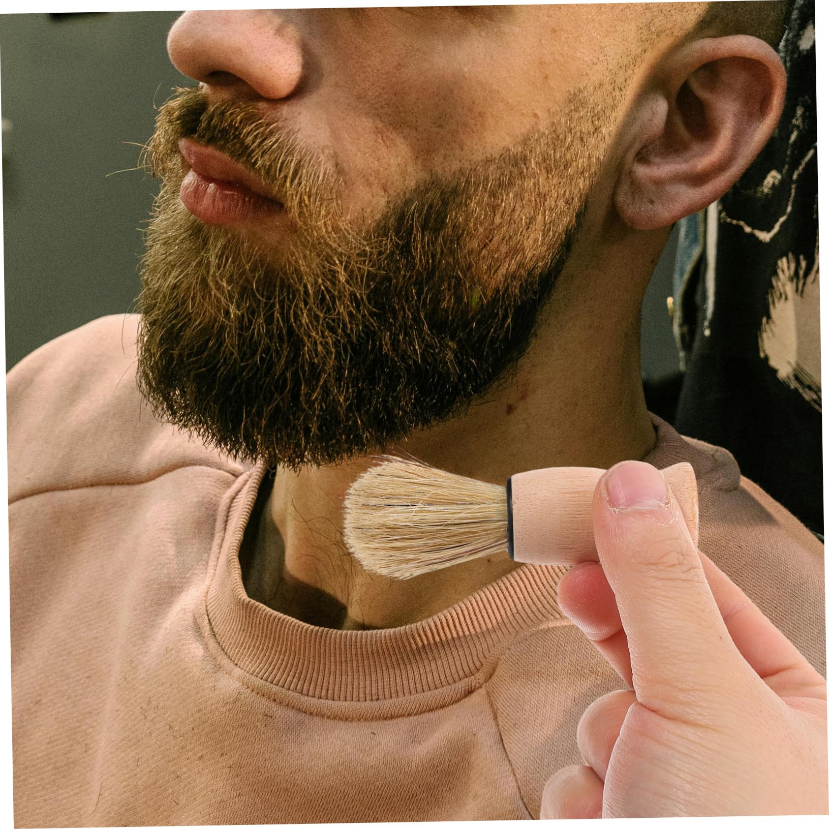 Didiseaon Barber Brush for Hair Salon Men's Shaving Brush Shaving Accessories Barber Tools