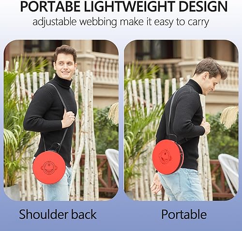 Miniatura 7 de ALEVMOOM Taburete plegable XXL de 19.7 pulgadas de profundidad y 11.8 pulgadas con cojín, telescópico portátil, capacidad de carga más resistente,