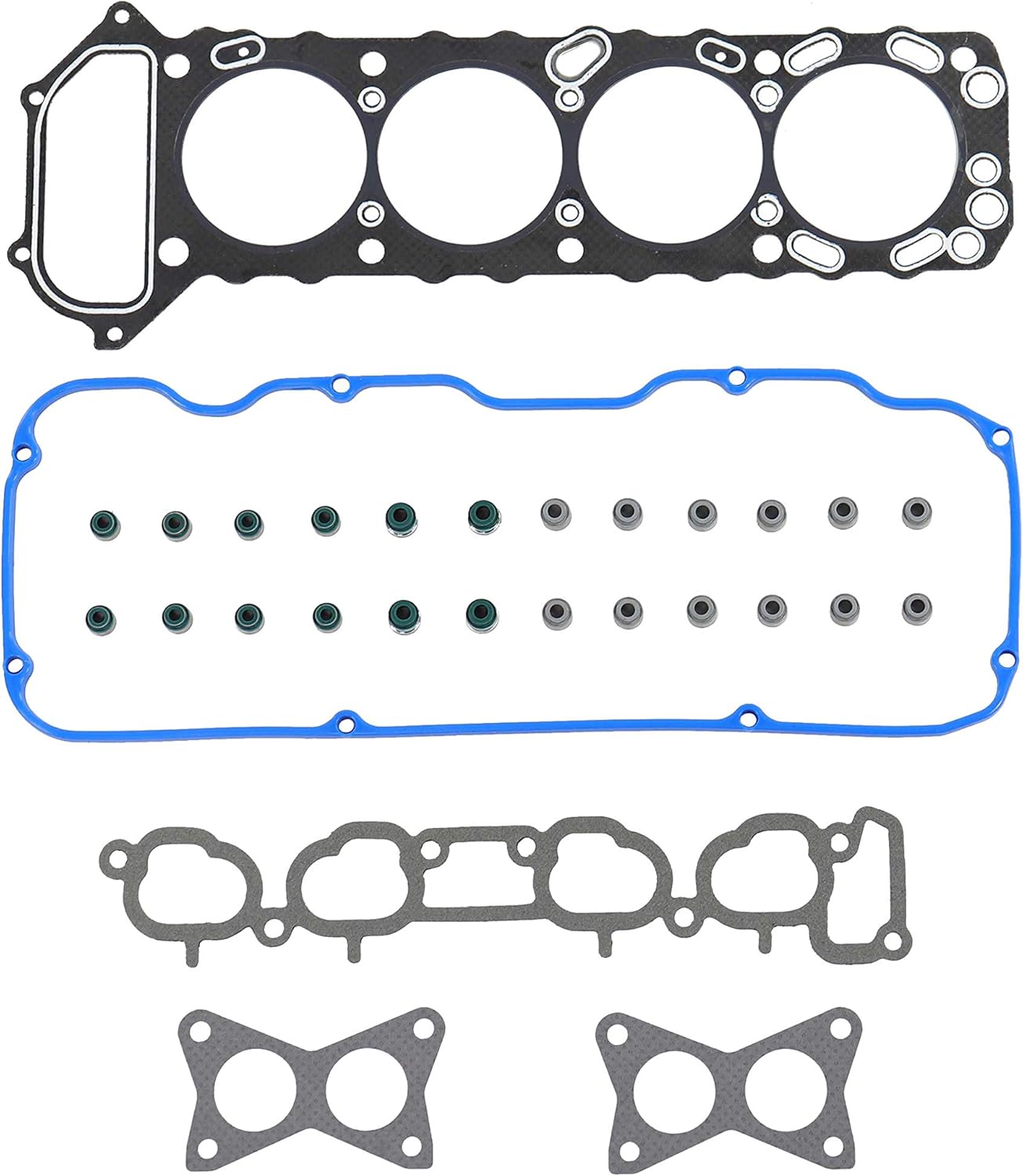 DNJ HGS613 Head Gasket Set for 1996-1997 Nissan Pickup 2.4L L4 12V SOHC 2389cc