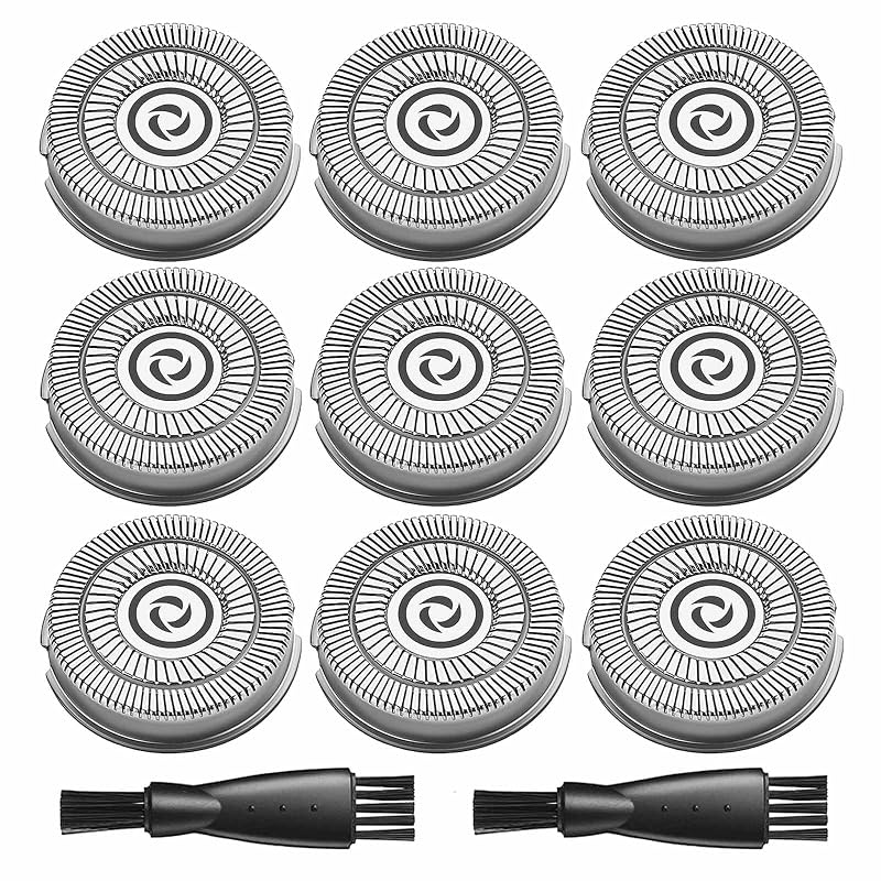 Cabeças de reposição uijino para barbeador elétrico SweetLF SWS7105 e SWS7105BK — Pacote com 9