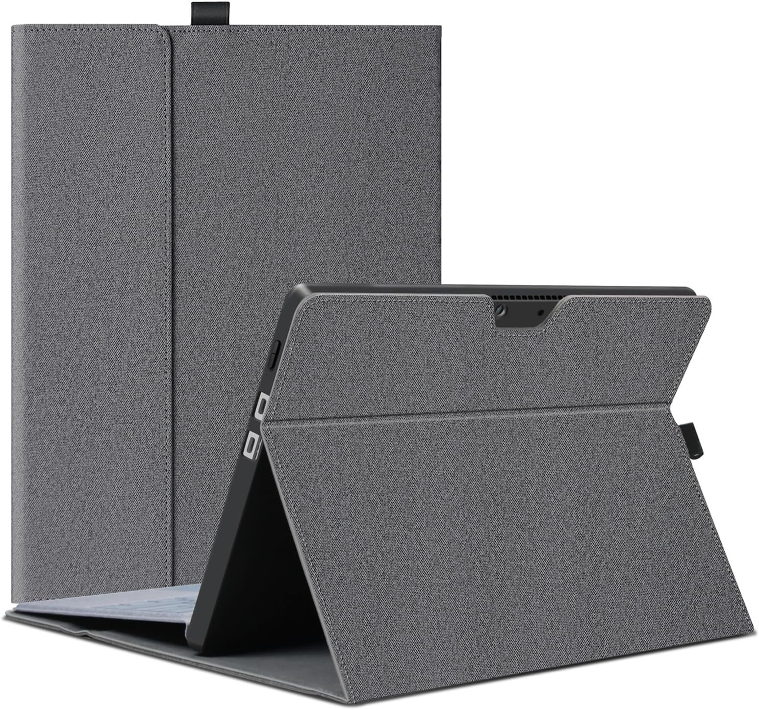 Megoo Surface Pro X Case for Microsoft Surface Pro X 13", Multiple Angle Viewing Folio Case Cover with Stylus Holder Compatible with Type Cover Keyboard