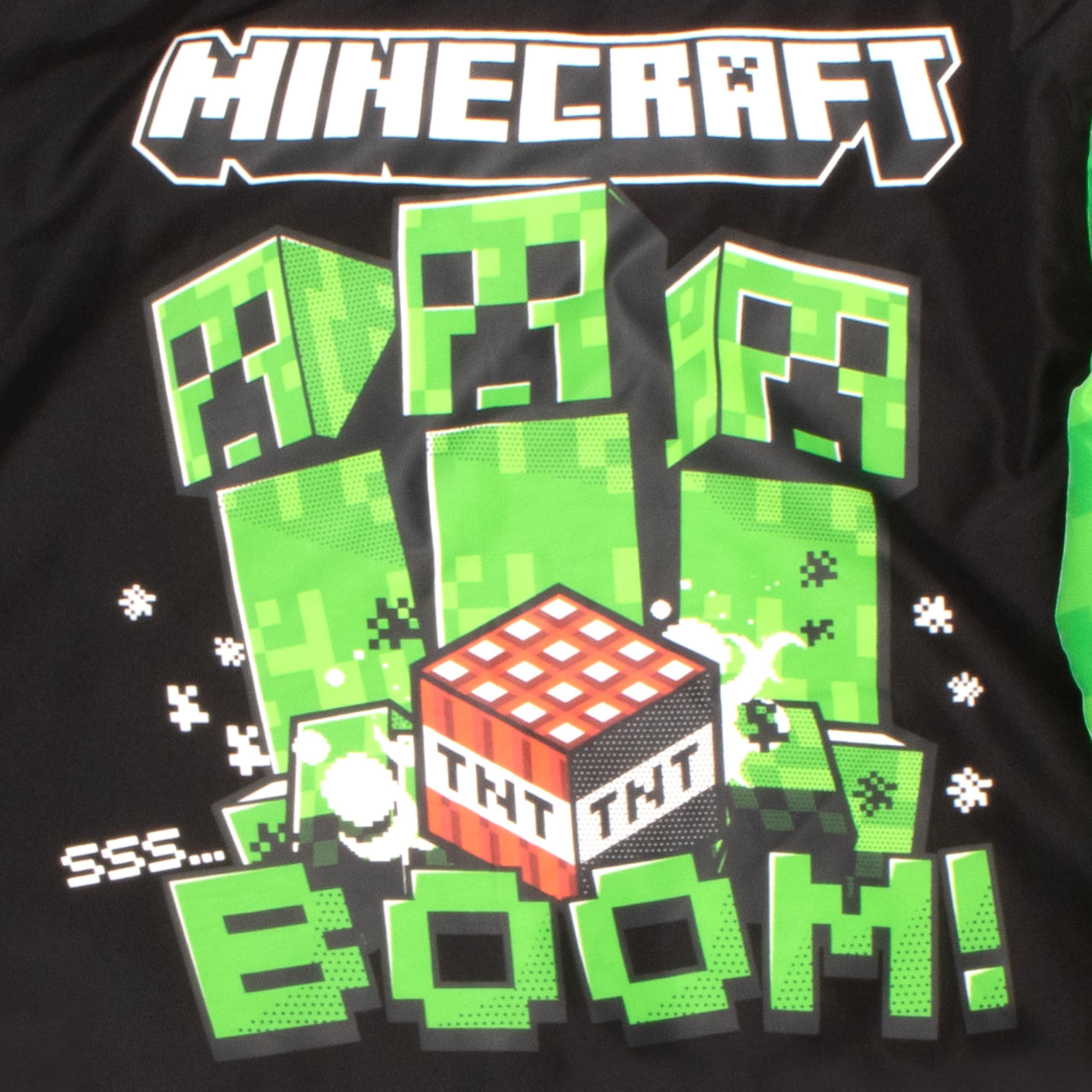 Minecraft Jungen Bomber Jacket Varsity Jacke