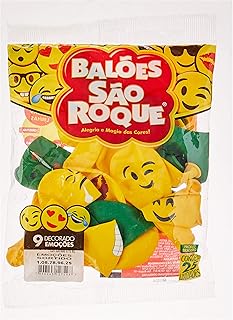 Balão N.090 Emoções Modelos Sortidos - Pacote com 25, São Roque