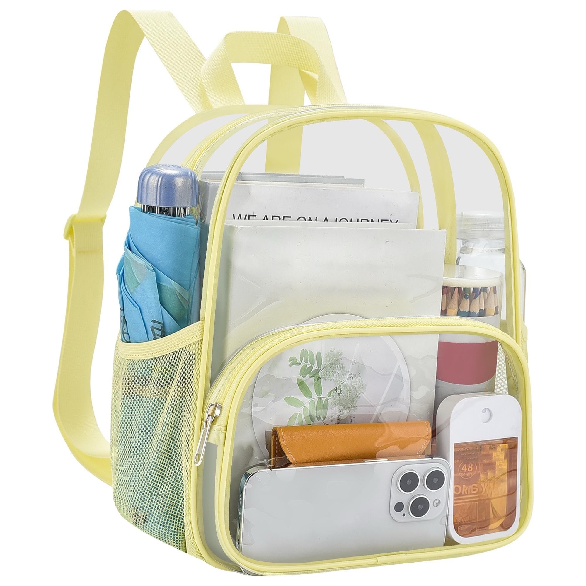 USPECLARE Medium Clear Backpack Stadium Approved 11.5 x 9.5 x 6 In