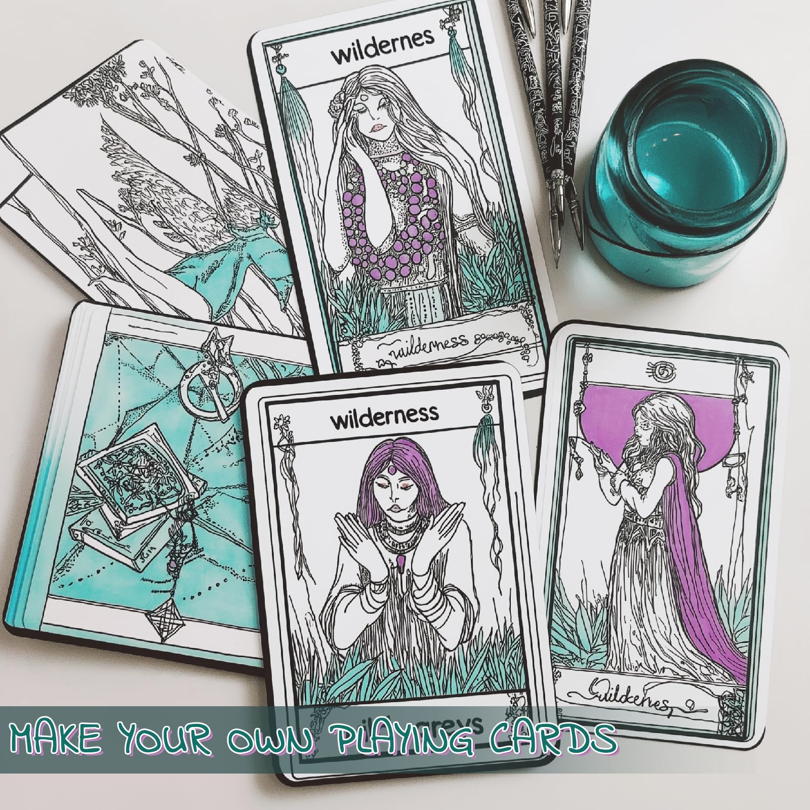 SeptCity Tarjetas de juego en blanco, 324 cartas personalizadas de tamaño póquer para juegos de cartas de bricolaje, aprendizaje de estudio, dejar un mensaje, escribir palabras y dibujar
