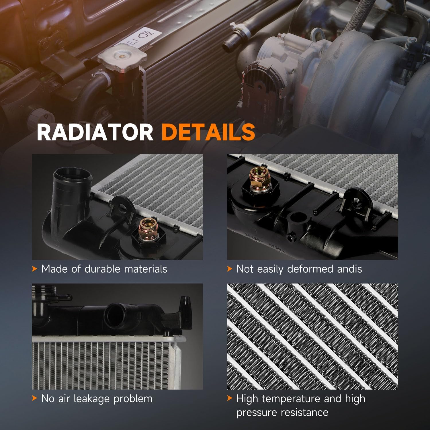 OCPTY 2707 Engine Coolant Radiator 2004-2012 Chevrolet Colorado 2.8L 2.9L 3.5L,2004-2012 GMC Canyon,2006 Isuzu i-280,2007-2008 Isuzu i-290,2007-2008 Isuzu i-370 Replace GM3010455