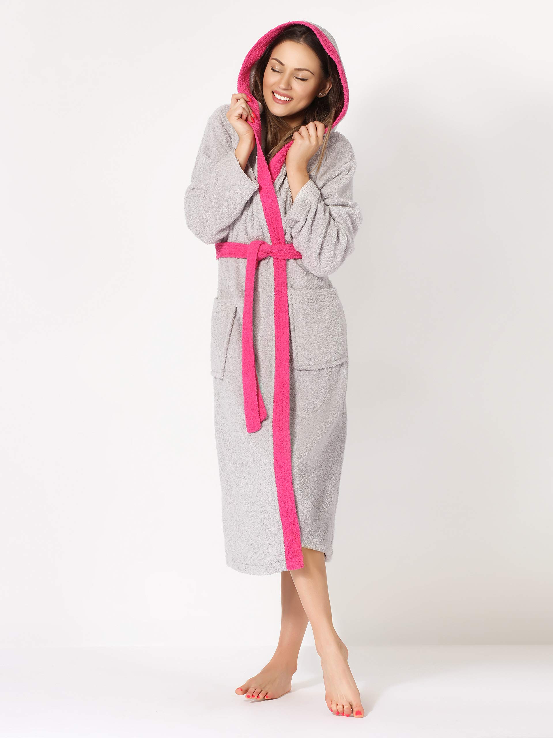 Ladeheid Albornoz de Baño 100% Algodón Ropa de Casa Mujer LA40-102