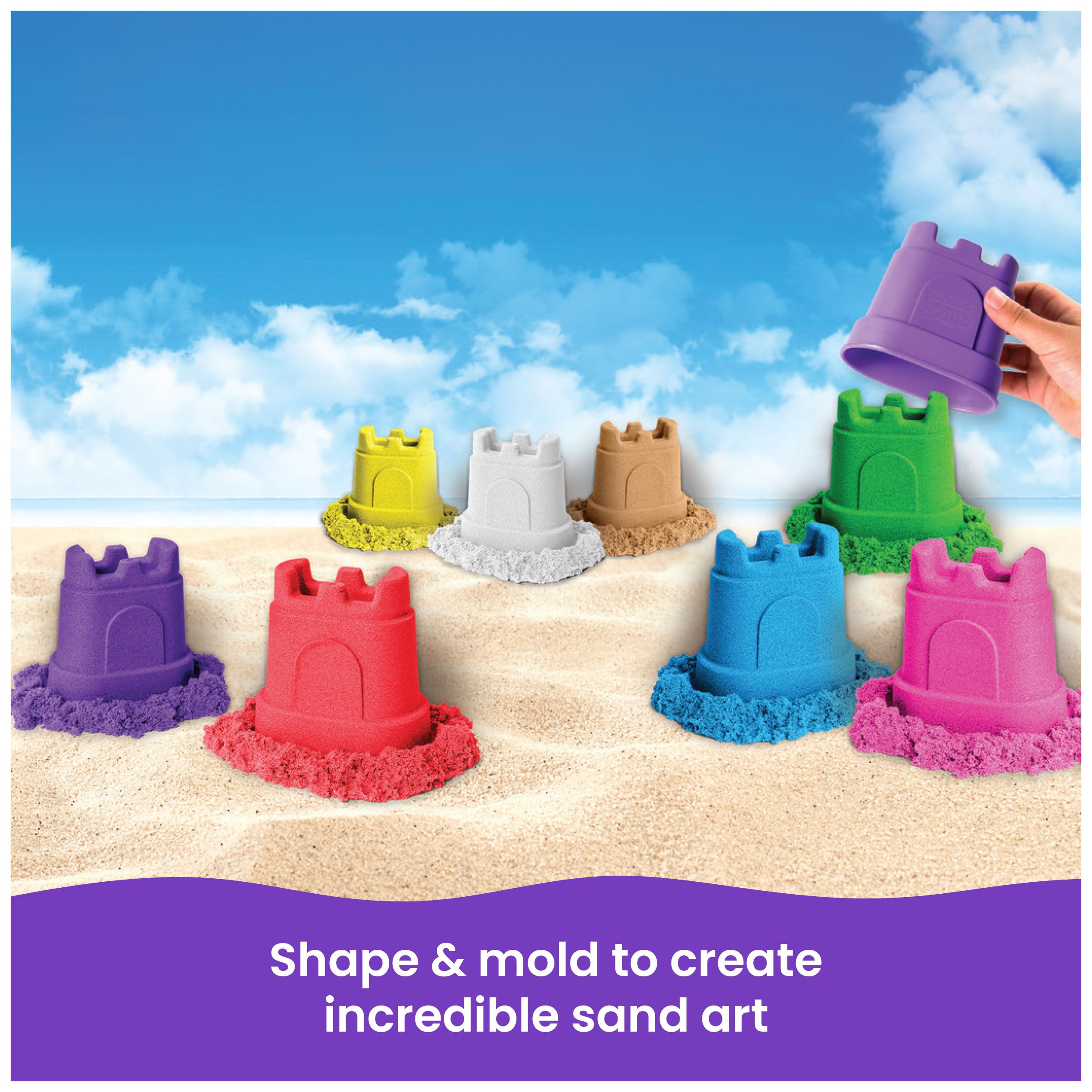 Kinetic Sand Castle Containers - 10 Pack! -3